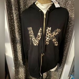 Michael Kors Jacket 2XL with MK animal print